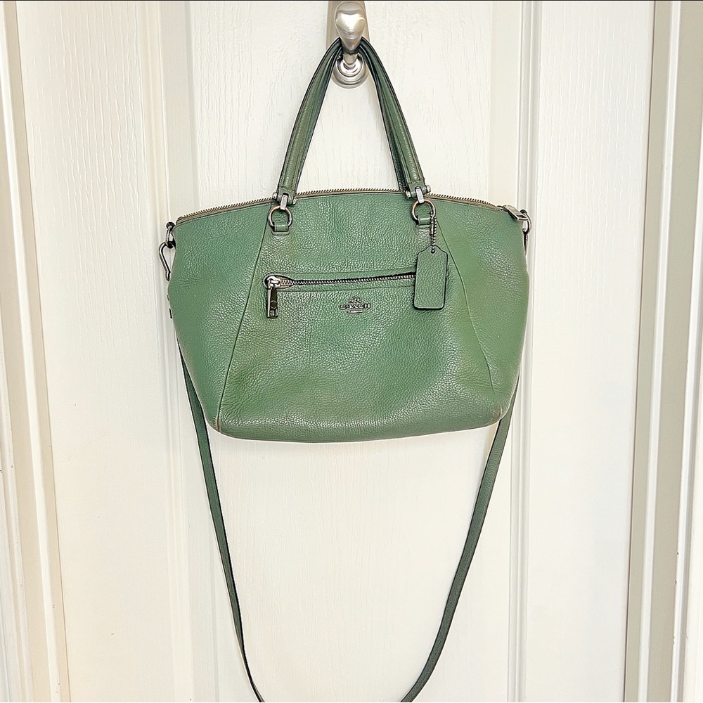 Large Coach Crossbody - Green